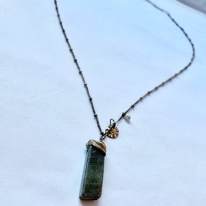 Boho Long Necklace with Stones